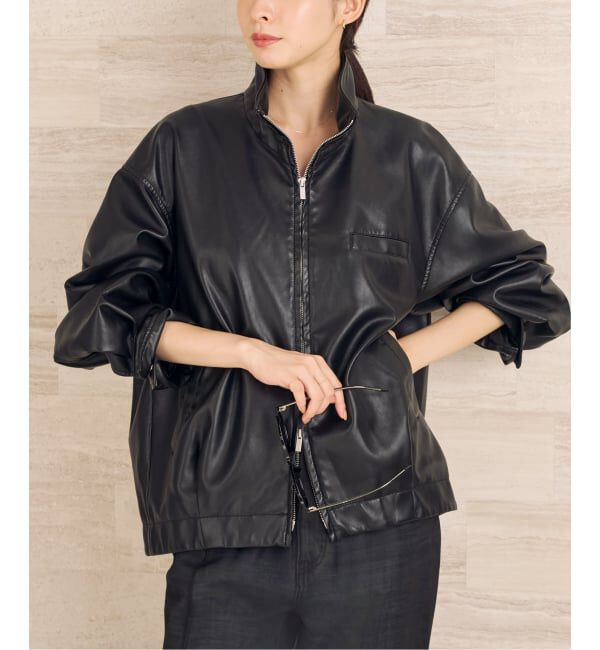 Plage「Leather like wash ブルゾン」|その他|