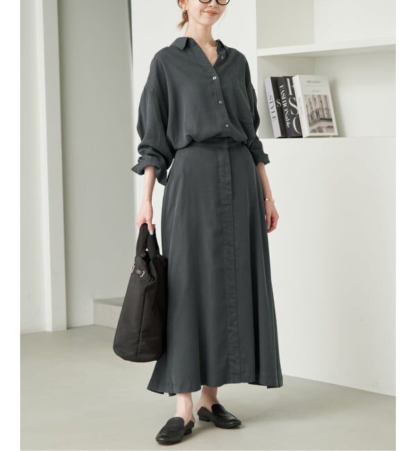 SLOBE IENA「《シリーズあり/セットアップ可/追加》製品染めシャツ」|シャツ・ブラウス|