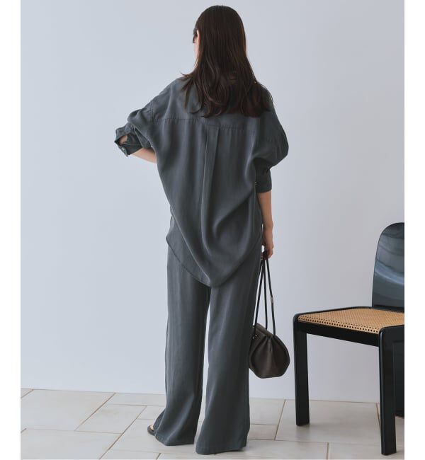 SLOBE IENA「《シリーズあり/セットアップ可/追加》製品染めシャツ」|シャツ・ブラウス|