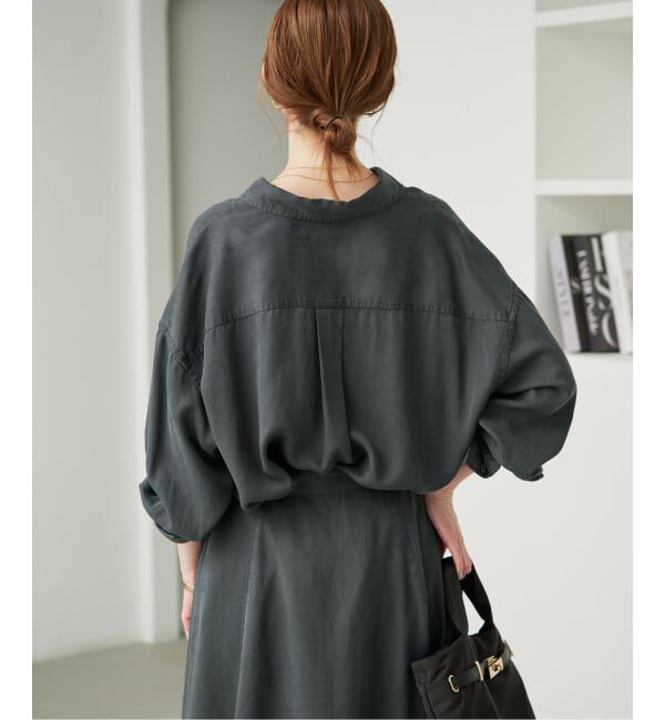 SLOBE IENA「《シリーズあり/セットアップ可/追加》製品染めシャツ」|シャツ・ブラウス|