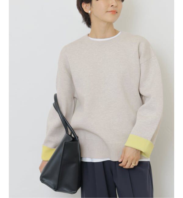 JOURNAL STANDARD relume「《WEB限定追加 / 新色》ダブルニットコントラストプルオーバー」|ニット・セーター|