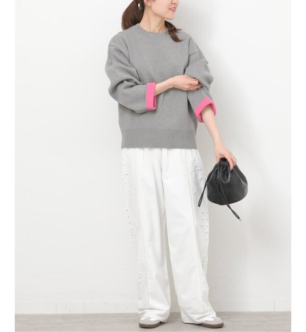 JOURNAL STANDARD relume「《WEB限定追加 / 新色》ダブルニットコントラストプルオーバー」|ニット・セーター|