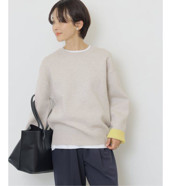 JOURNAL STANDARD relume「《WEB限定追加 / 新色》ダブルニットコントラストプルオーバー」|ニット・セーター|