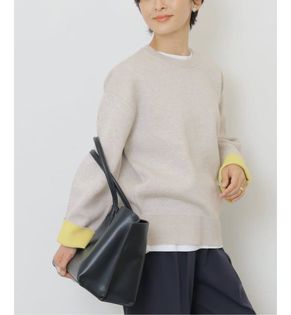 JOURNAL STANDARD relume「《WEB限定追加 / 新色》ダブルニットコントラストプルオーバー」|ニット・セーター|