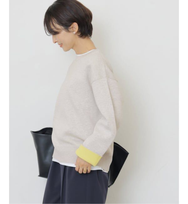 JOURNAL STANDARD relume「《WEB限定追加 / 新色》ダブルニットコントラストプルオーバー」|ニット・セーター|