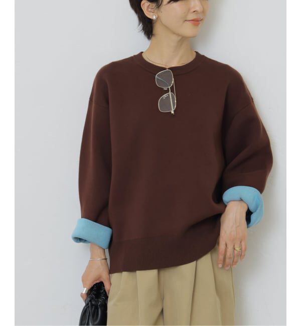JOURNAL STANDARD relume「《WEB限定追加 / 新色》ダブルニットコントラストプルオーバー」|ニット・セーター|