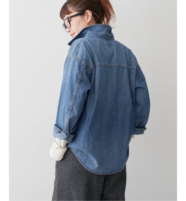 Spick and Span「《追加》ライトオンスデニムシャツ」|シャツ・ブラウス|