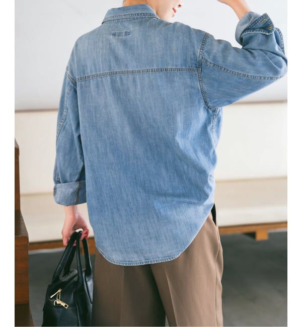 Spick and Span「《追加》ライトオンスデニムシャツ」|シャツ・ブラウス|