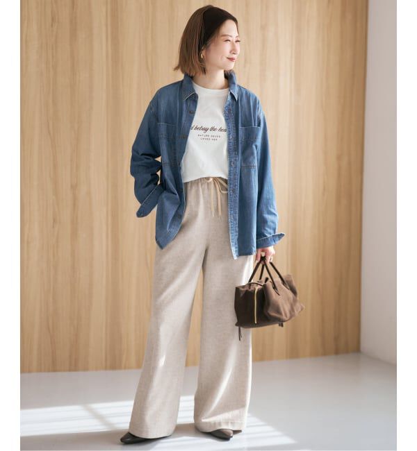 Spick and Span「《追加》ライトオンスデニムシャツ」|シャツ・ブラウス|