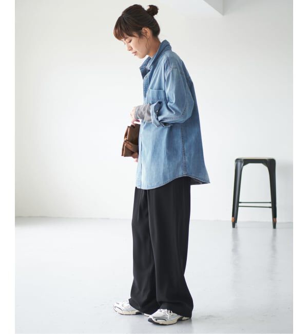 Spick and Span「《追加》ライトオンスデニムシャツ」|シャツ・ブラウス|