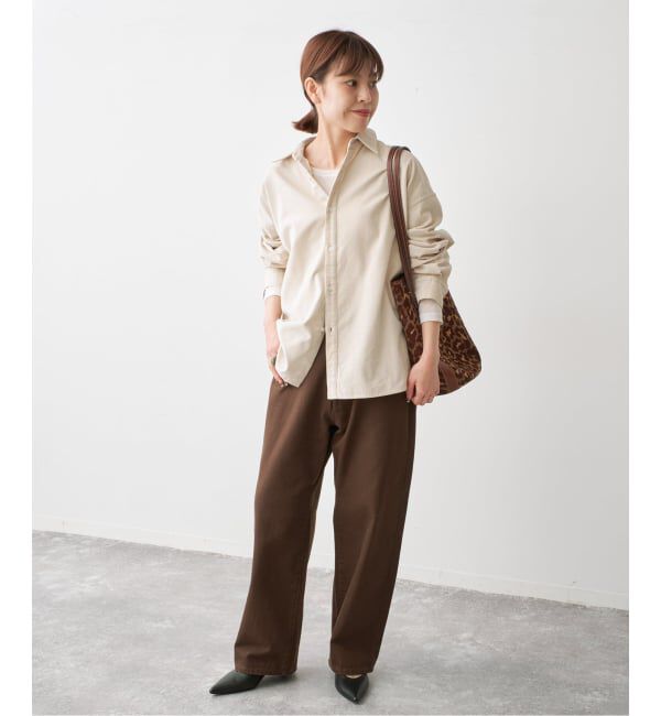 Spick and Span「《新色有り / 追加》コットンコーデュロイルーズシャツ」|シャツ・ブラウス|