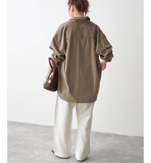 Spick and Span「《新色有り / 追加》コットンコーデュロイルーズシャツ」|シャツ・ブラウス|