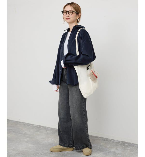 Spick and Span「《新色有り / 追加》コットンコーデュロイルーズシャツ」|シャツ・ブラウス|