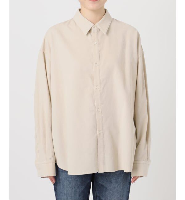 Spick and Span「《新色有り / 追加》コットンコーデュロイルーズシャツ」|シャツ・ブラウス|