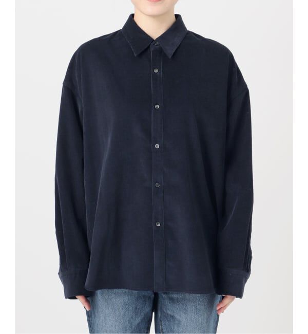 Spick and Span「《新色有り / 追加》コットンコーデュロイルーズシャツ」|シャツ・ブラウス|