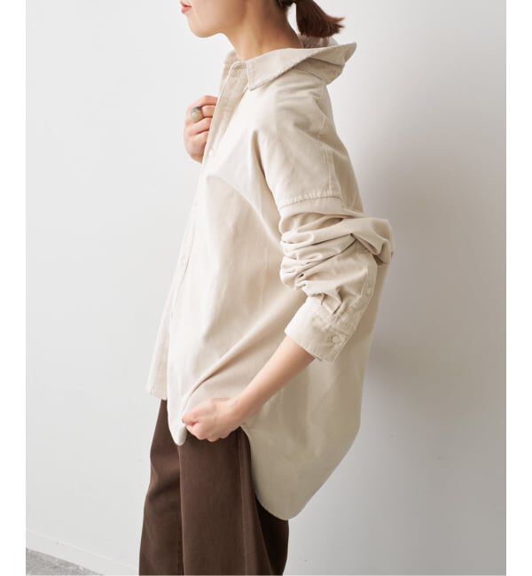 Spick and Span「《新色有り / 追加》コットンコーデュロイルーズシャツ」|シャツ・ブラウス|