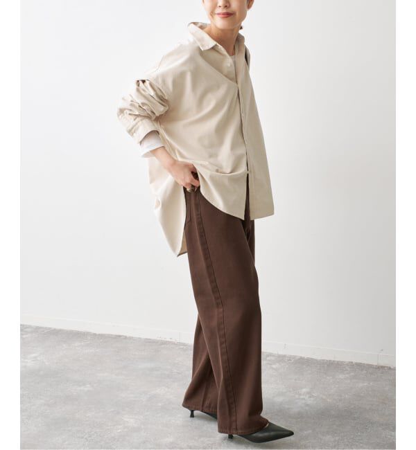 Spick and Span「《新色有り / 追加》コットンコーデュロイルーズシャツ」|シャツ・ブラウス|