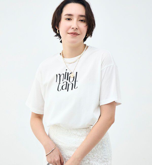 NOLLEY'S sophi「ウォッシャブルオーバーサイズロゴTシャツ」|Tシャツ・カットソー|