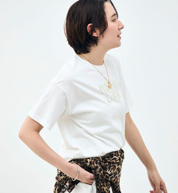NOLLEY'S sophi「ウォッシャブルオーバーサイズロゴTシャツ」|Tシャツ・カットソー|