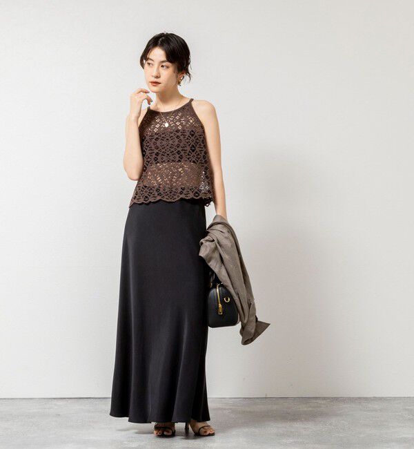 NOLLEY'S sophi「ウォッシャブルクロッシェレースアメスリタンクトップ」|シャツ・ブラウス|