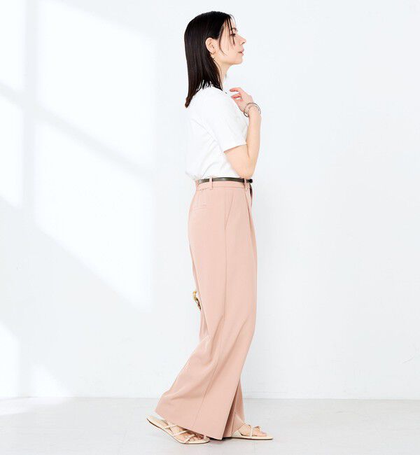 NOLLEY'S sophi「《手洗い可能》W&Wベイシック丈ロゴTシャツ」|Tシャツ・カットソー|