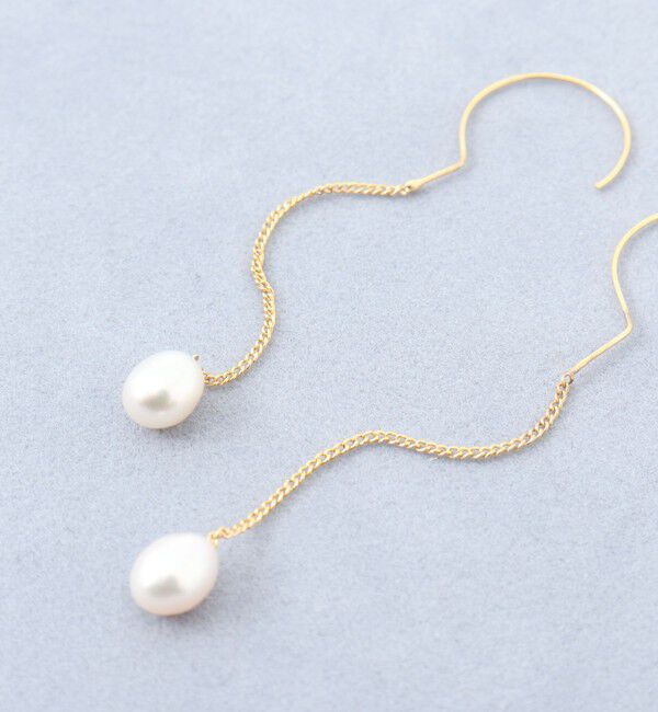grace grace「【grace grace/グラスグラス】ハテナスウィングパールピアス」|ピアス|