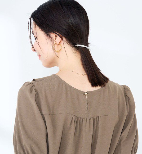 NOLLEY'S sophi「ウォッシャブルジョーゼットアシメラッフルブラウス」|シャツ・ブラウス|
