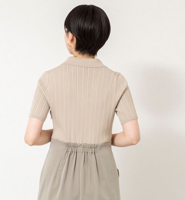 NOLLEY'S sophi「ウォッシャブルポロニットタイトスカートドッキングワンピース」|ワンピース|