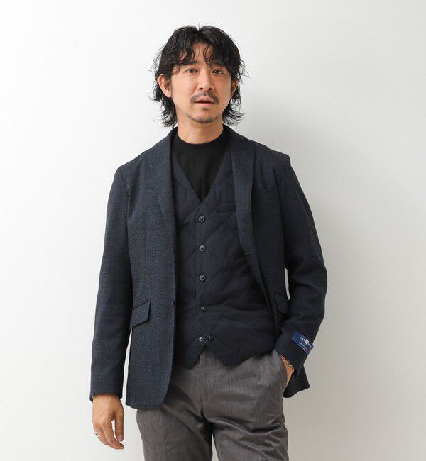 NOLLEY'S goodman「【TAION/タイオン】SINGLE SNAP BUTTON DOWN GILET BRUSHED TWILL 26AW」|ダウンベスト・ベスト|