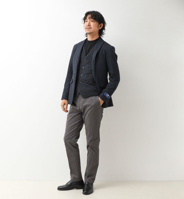 NOLLEY'S goodman「【TAION/タイオン】SINGLE SNAP BUTTON DOWN GILET BRUSHED TWILL 26AW」|ダウンベスト・ベスト|