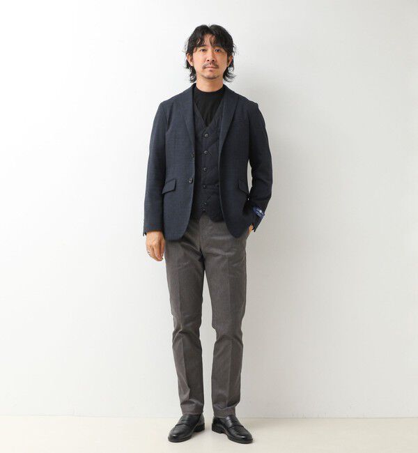NOLLEY'S goodman「【TAION/タイオン】SINGLE SNAP BUTTON DOWN GILET BRUSHED TWILL 26AW」|ダウンベスト・ベスト|