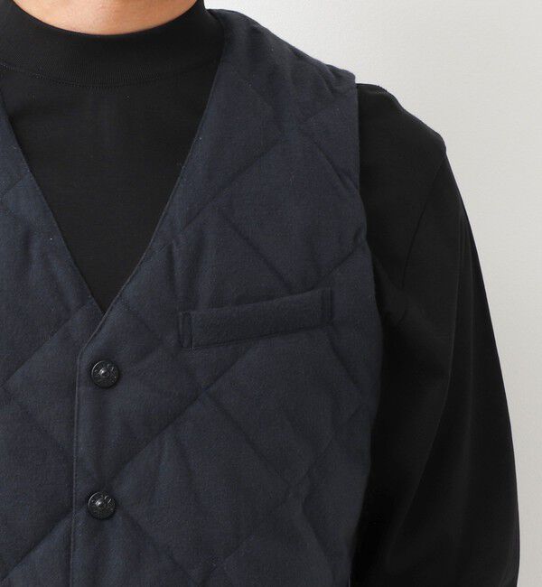 NOLLEY'S goodman「【TAION/タイオン】SINGLE SNAP BUTTON DOWN GILET BRUSHED TWILL 26AW」|ダウンベスト・ベスト|