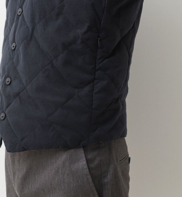 NOLLEY'S goodman「【TAION/タイオン】SINGLE SNAP BUTTON DOWN GILET BRUSHED TWILL 26AW」|ダウンベスト・ベスト|