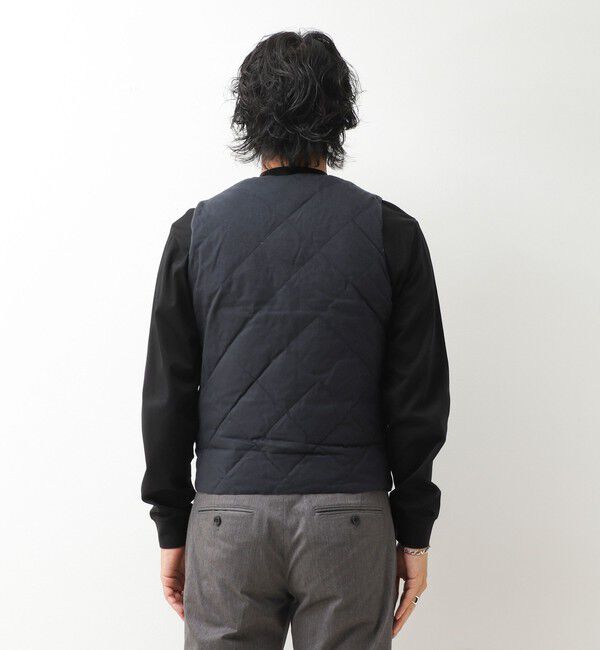 NOLLEY'S goodman「【TAION/タイオン】SINGLE SNAP BUTTON DOWN GILET BRUSHED TWILL 26AW」|ダウンベスト・ベスト|