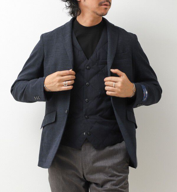 NOLLEY'S goodman「【TAION/タイオン】SINGLE SNAP BUTTON DOWN GILET BRUSHED TWILL 26AW」|ダウンベスト・ベスト|