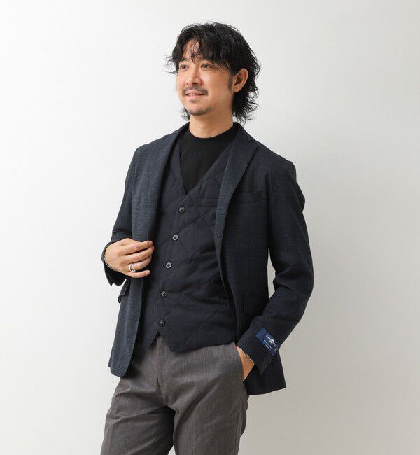 NOLLEY'S goodman「【TAION/タイオン】SINGLE SNAP BUTTON DOWN GILET BRUSHED TWILL 26AW」|ダウンベスト・ベスト|
