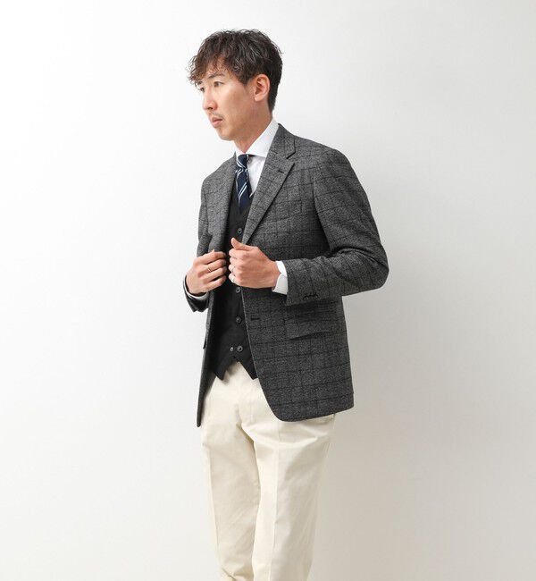 NOLLEY'S goodman「【TAION/タイオン】SINGLE SNAP BUTTON DOWN GILET BRUSHED TWILL 26AW」|ダウンベスト・ベスト|