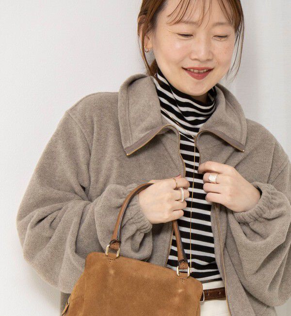 NOLLEY'S sophi「【サマになる】ウォッシャブルOTONAフリースZIPブルゾン」|ブルゾン・スタジャン|
