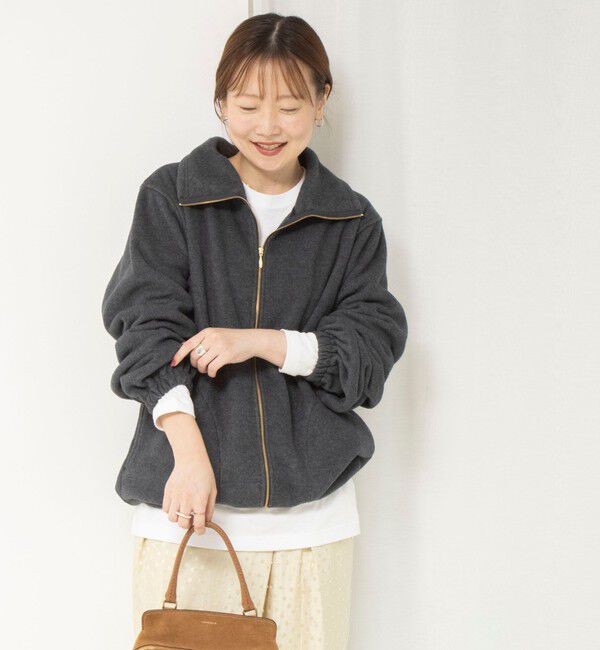 NOLLEY'S sophi「【サマになる】ウォッシャブルOTONAフリースZIPブルゾン」|ブルゾン・スタジャン|