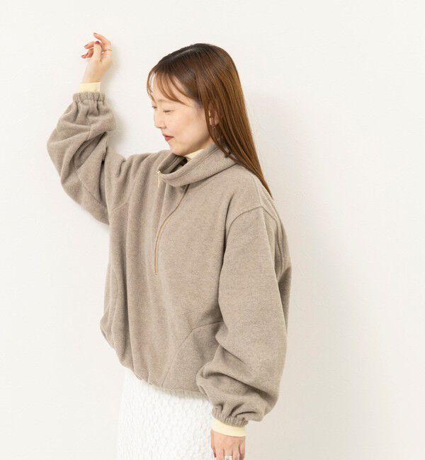 NOLLEY'S sophi「【サマになる】ウォッシャブルOTONAフリースハーフZIP プルオーバー」|Tシャツ・カットソー|