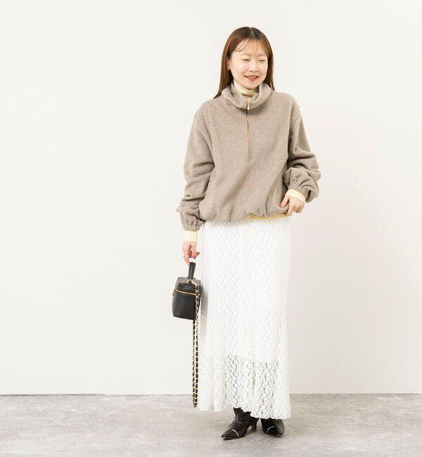 NOLLEY'S sophi「【サマになる】ウォッシャブルOTONAフリースハーフZIP プルオーバー」|Tシャツ・カットソー|