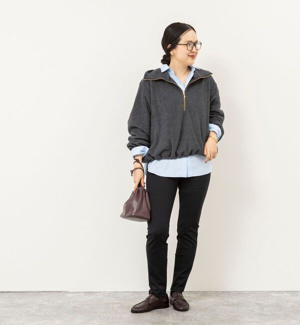 NOLLEY'S sophi「【サマになる】ウォッシャブルOTONAフリースハーフZIP プルオーバー」|Tシャツ・カットソー|