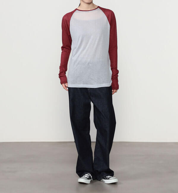 UNFIL「UNFIL | コットンカシミア フットボールTシャツ WOMEN」|Tシャツ・カットソー|