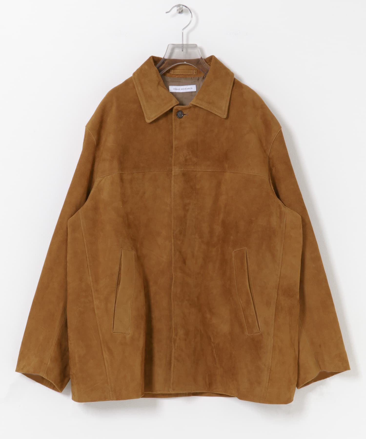 URBAN RESEARCH「GOAT SUEDE MAC COAT」|ノーカラーコート|