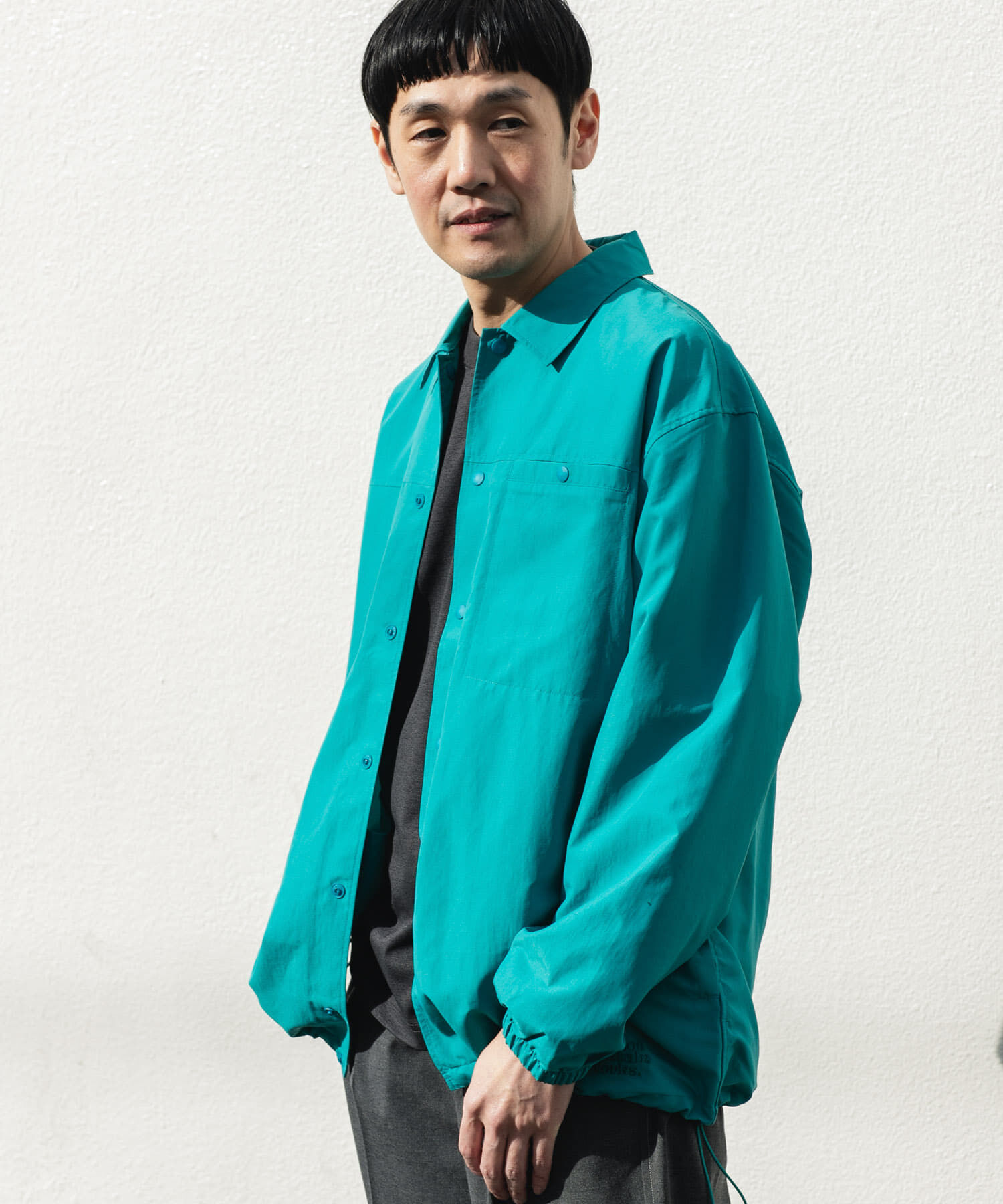 URBAN RESEARCH DOORS「『別注』Marmot&times;DOORS　COACH SHIRTS JACKET」|ノーカラーコート|