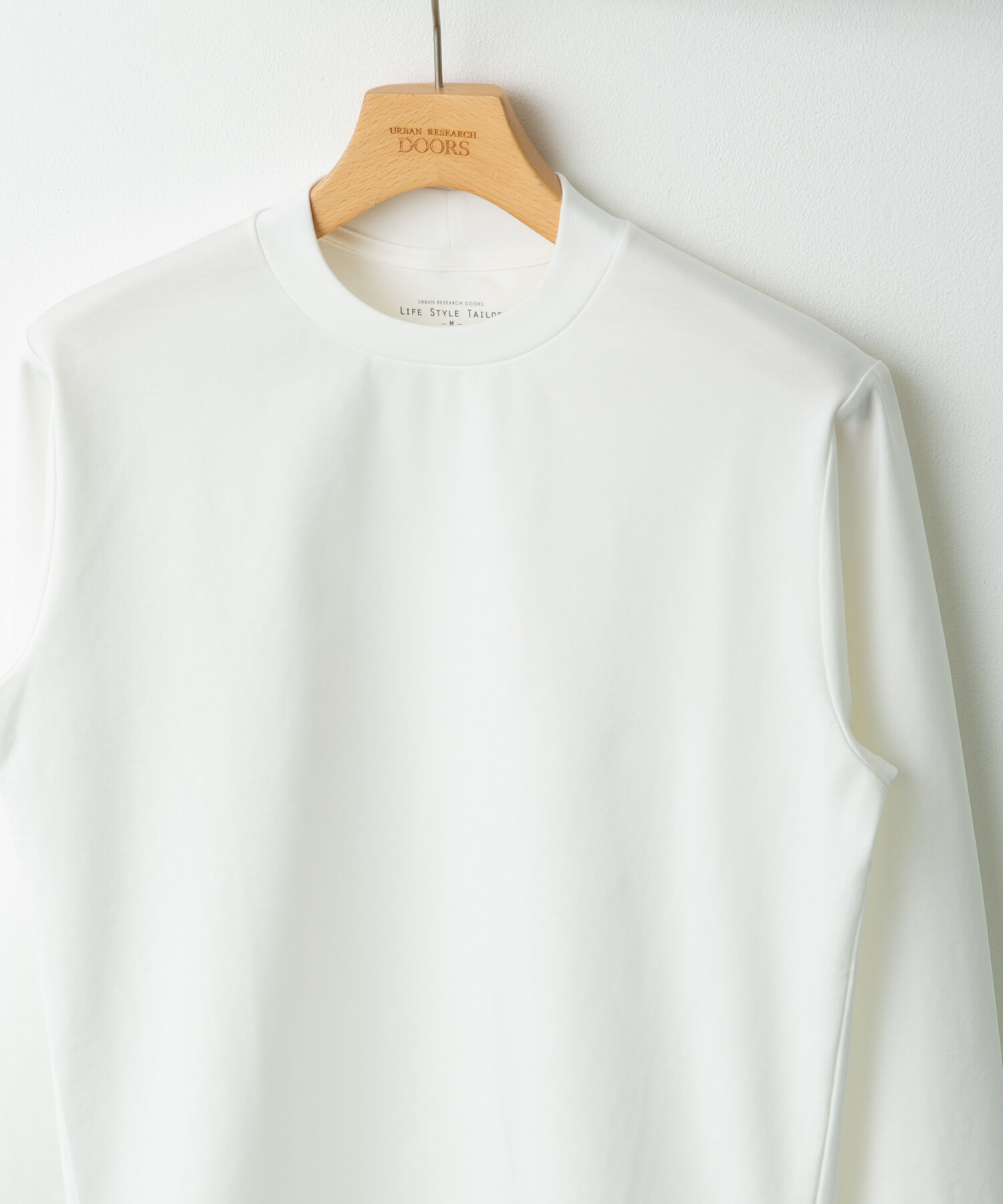 URBAN RESEARCH DOORS「LIFE STYLE TAILOR　ポンチ長袖ドレスTシャツ」|その他|ホワイト
