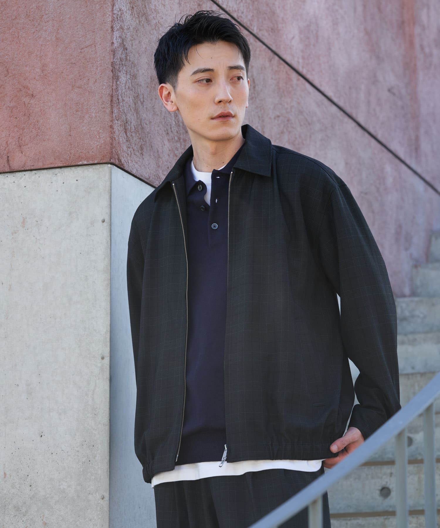 URBAN RESEARCH DOORS「『XLサイズ/WEB限定』『UR TECH』 完声ジップブルゾン 26AW」|ブルゾン・スタジャン|