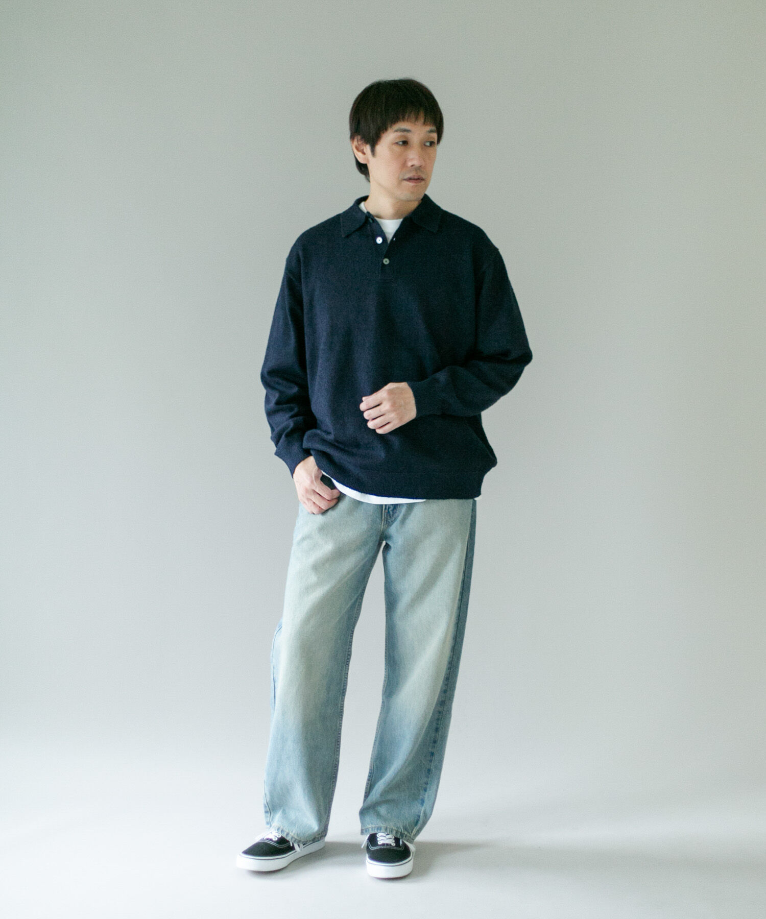 URBAN RESEARCH DOORS「ミニブークレ ニットポロ」|ニット・セーター|