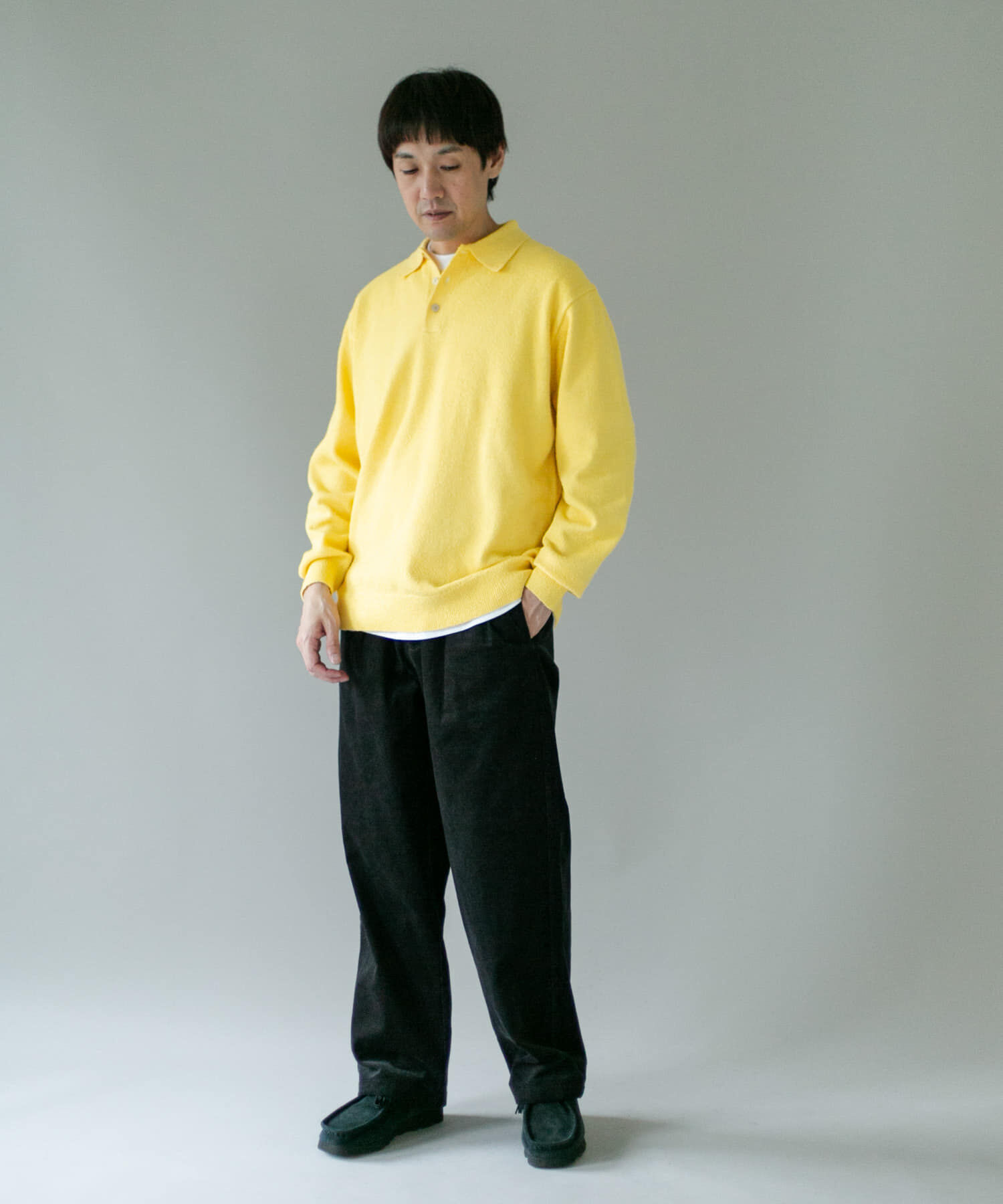 URBAN RESEARCH DOORS「ミニブークレ ニットポロ」|ニット・セーター|