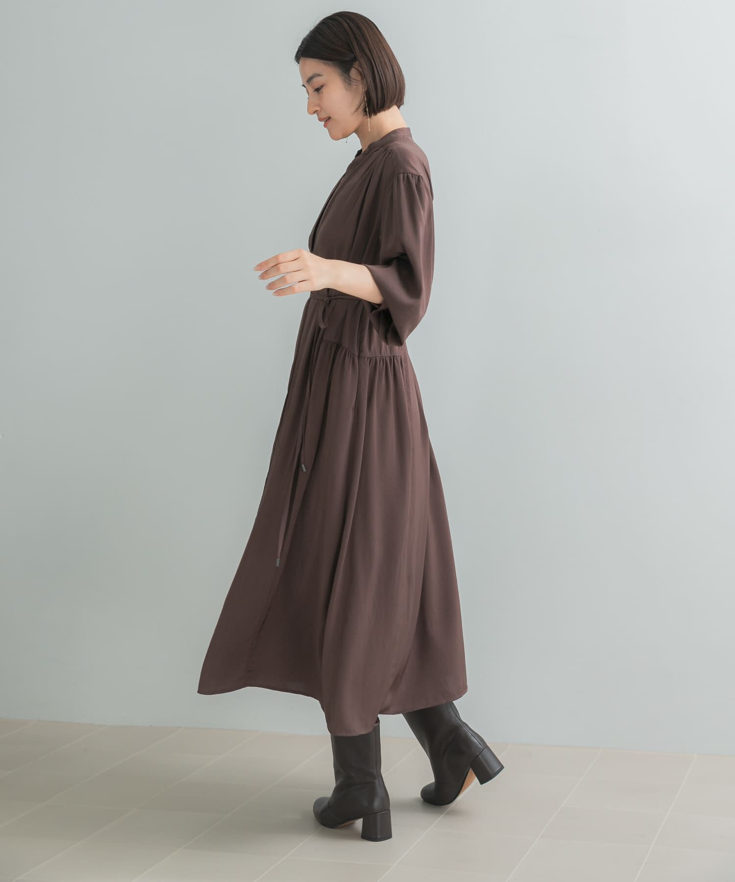URBAN RESEARCH ROSSO「ヴィンテージサテンテントワンピース」|ワンピース|